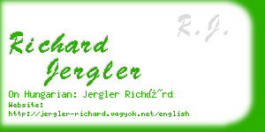 richard jergler business card